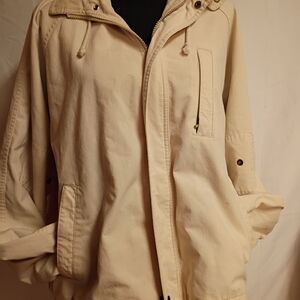 Men's Vintage Classic Cream Bomber Jacket
